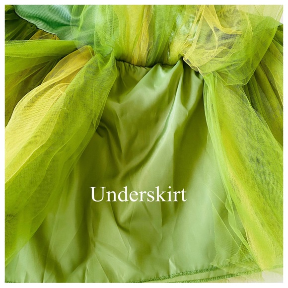 Adult Tutu Perky Pixie Skirt Shade of Green• One Size Fits S-M - Picture 3 of 5